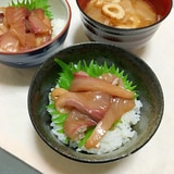 めちゃうま簡単漬けはまちのミニ丼♡